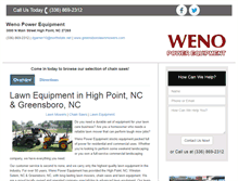 Tablet Screenshot of greensborolawnequipment.com